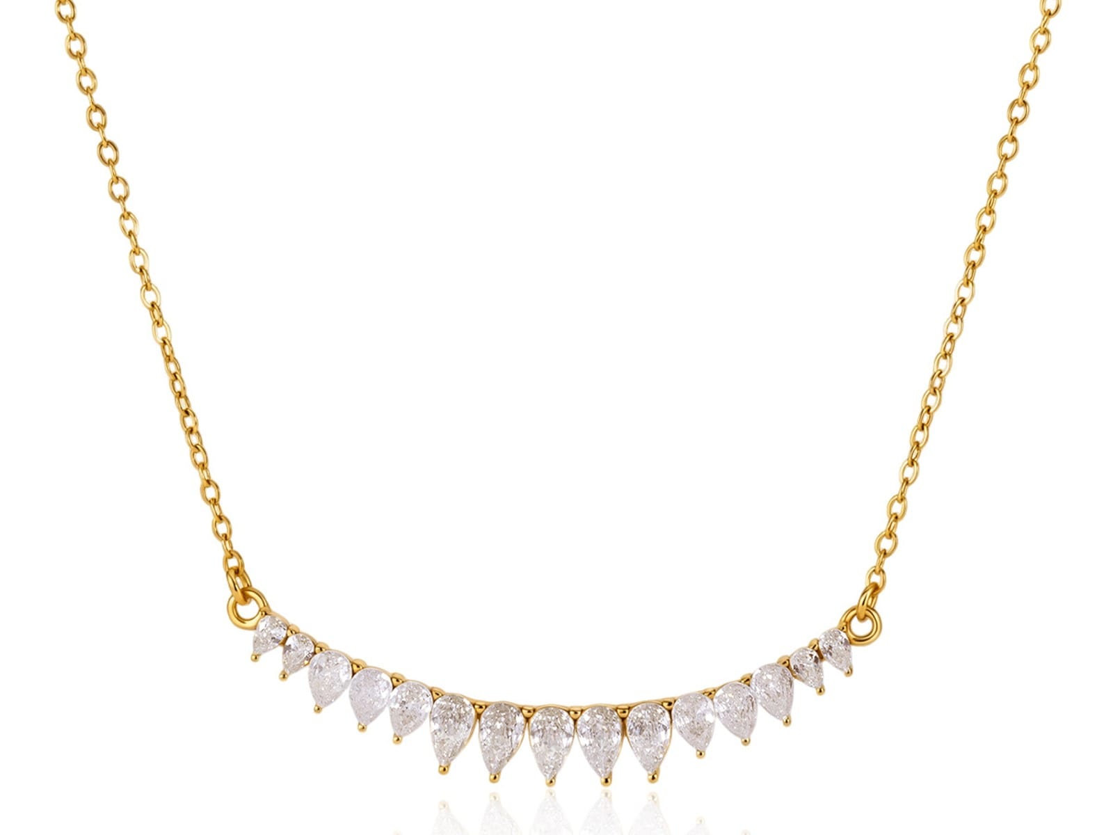 Smile CZ Necklace