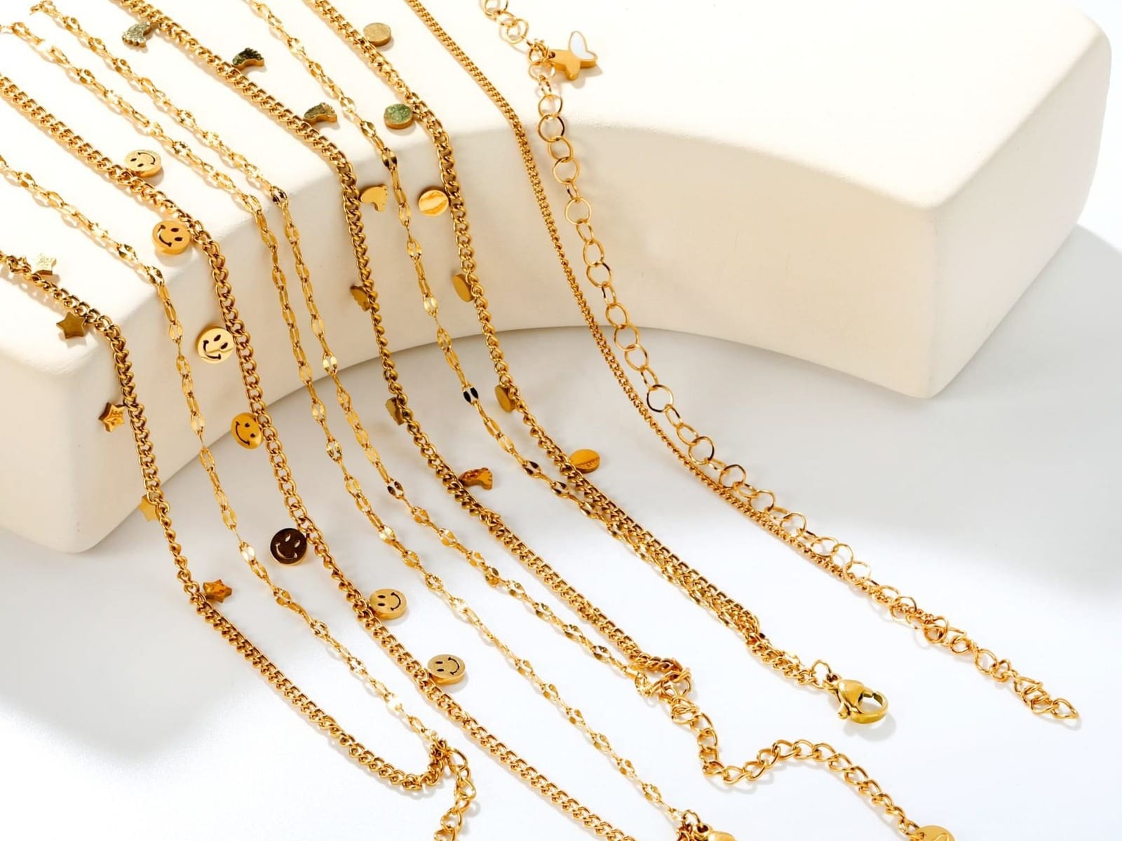 Star & Moon Anklet — detail