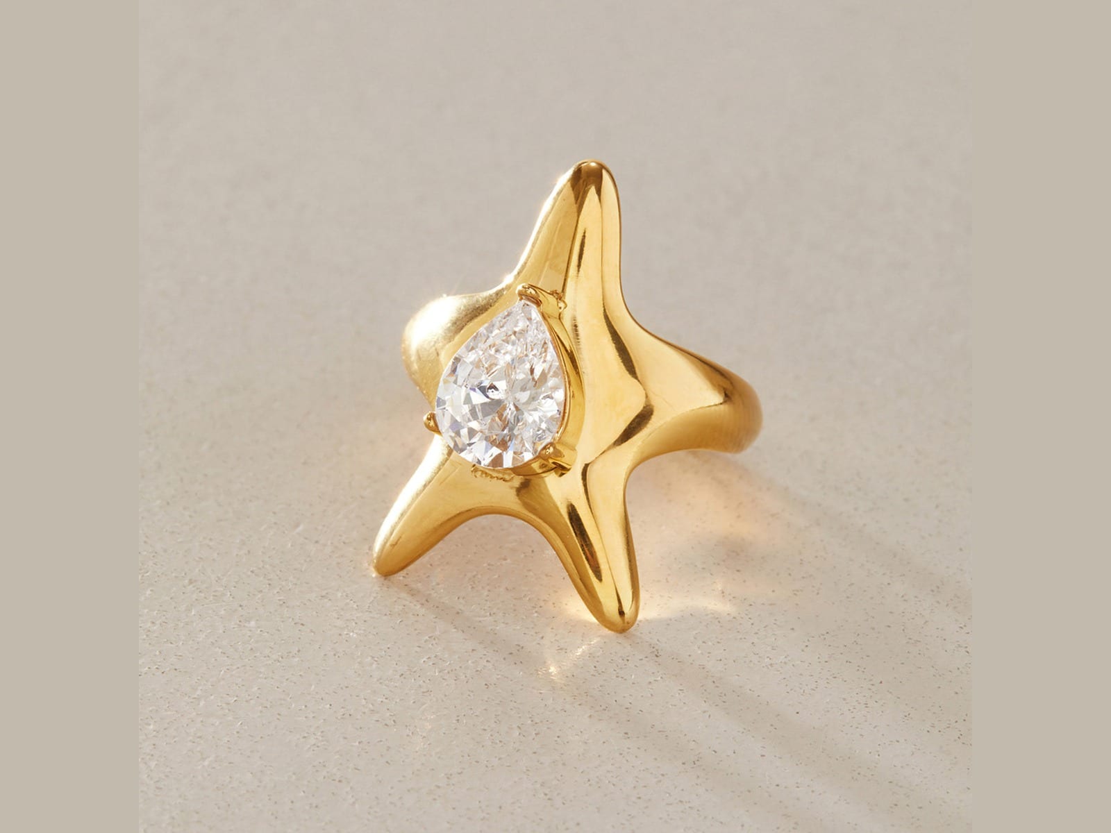 Starfish Open Ring — detail