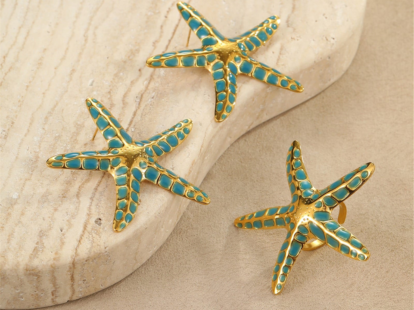 Starfish Adjustable Ring — detail