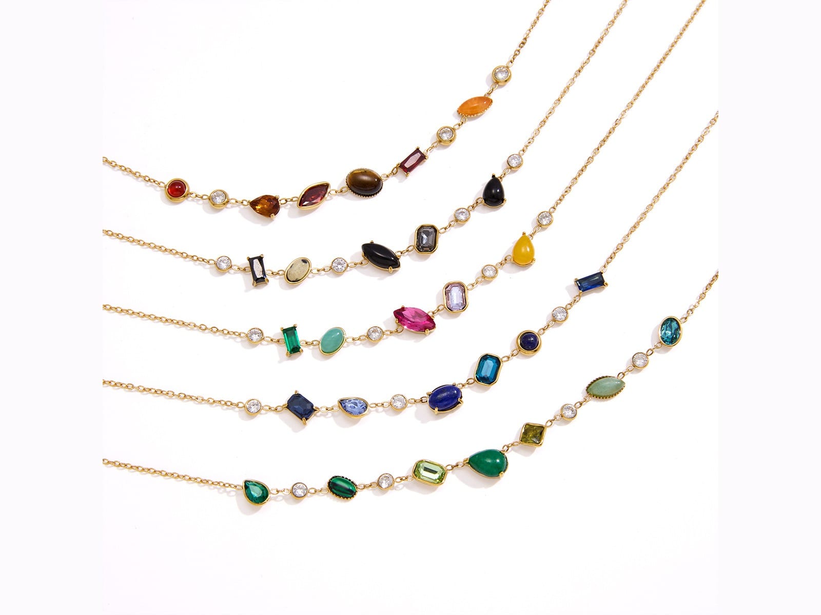 Stone Bead Chain Set