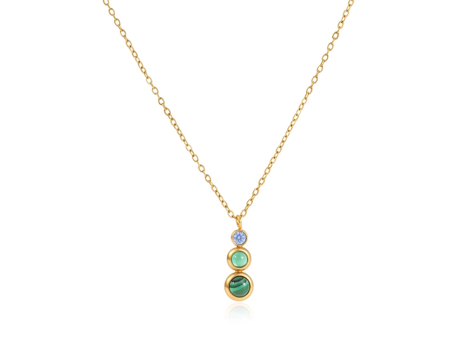 Stone Drop Pendant Necklace