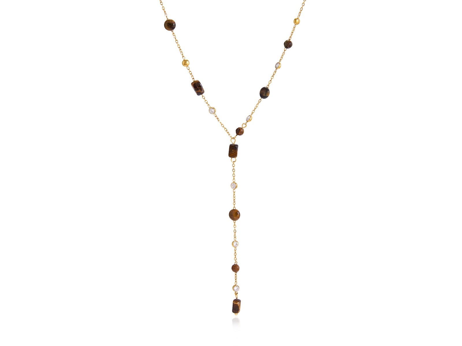 Stone Station Y Necklace