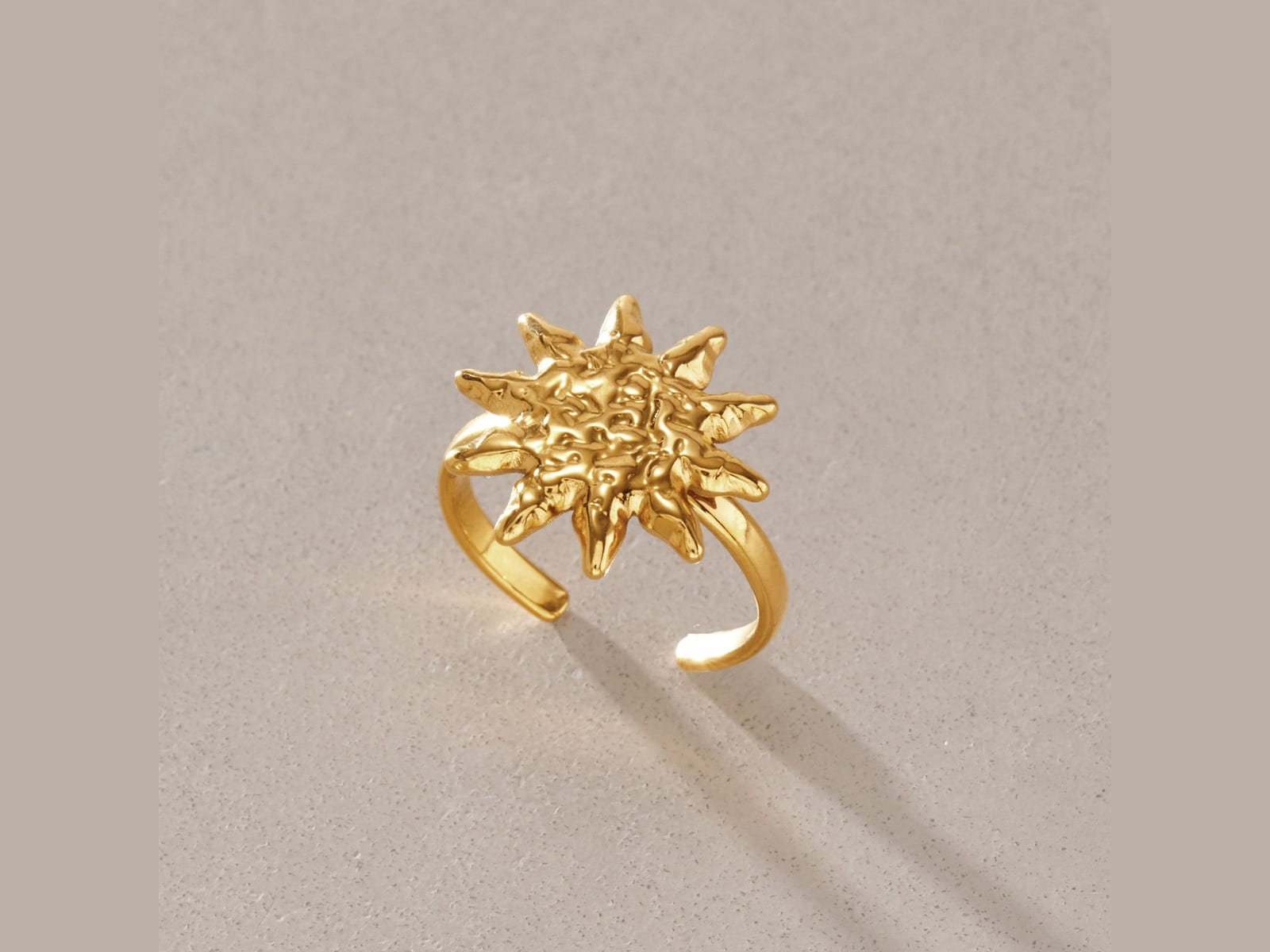 Sun Motif Ring Range — detail