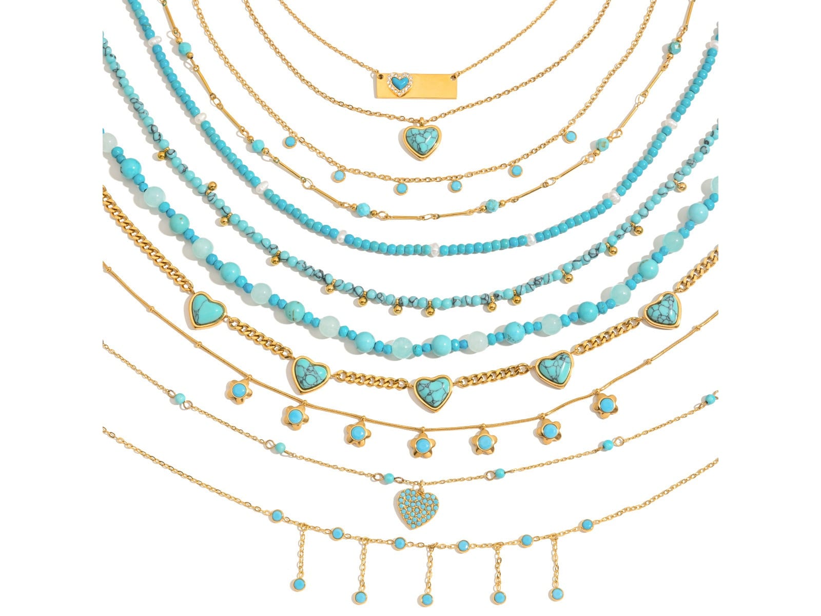 Turquoise Bead Necklace Range