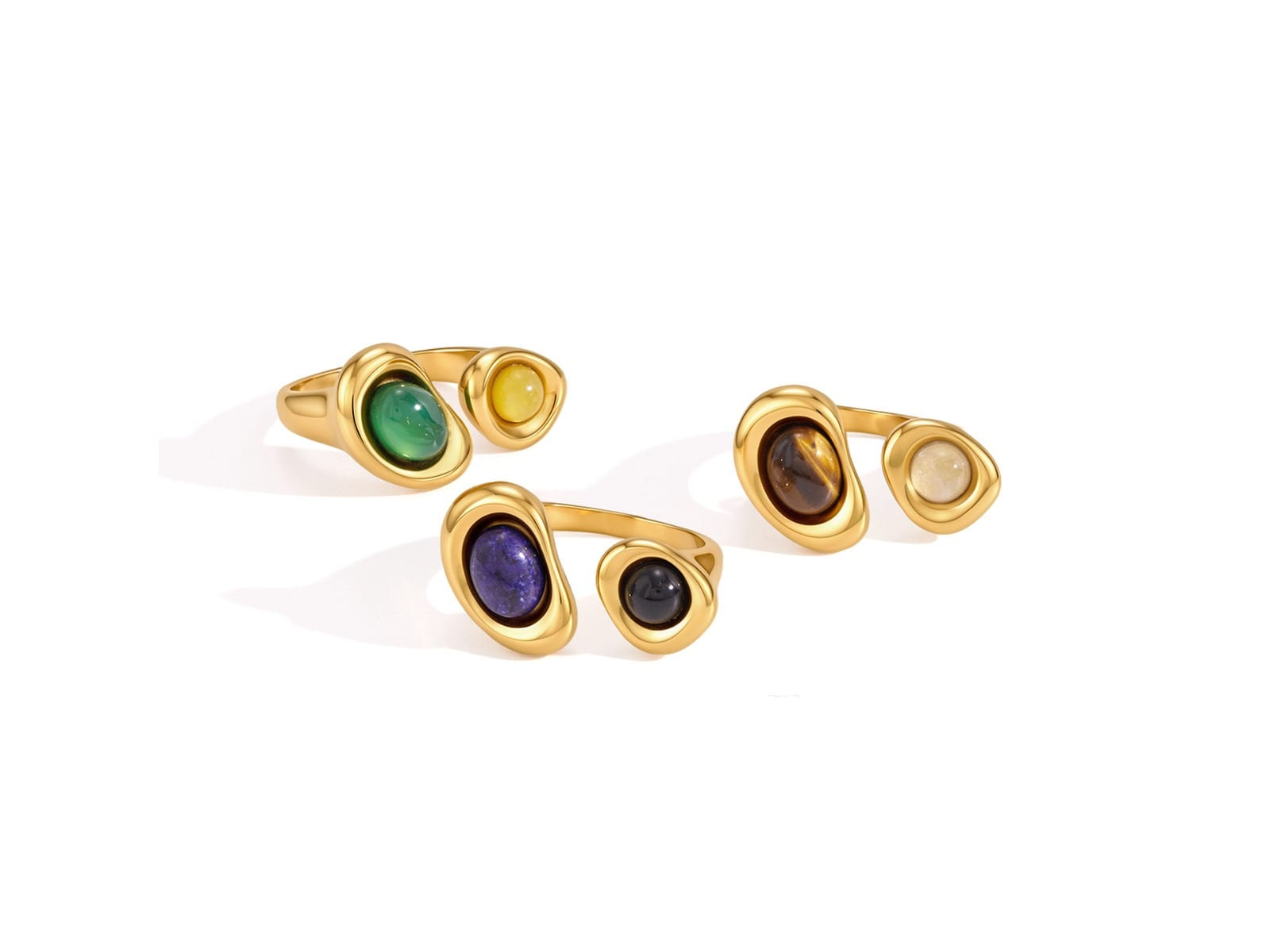 Two-Stone Bezel Ring