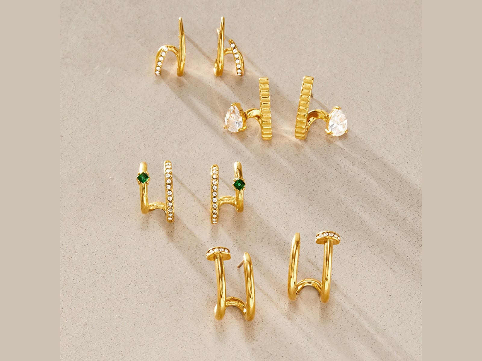 U-Staple Earrings — detail