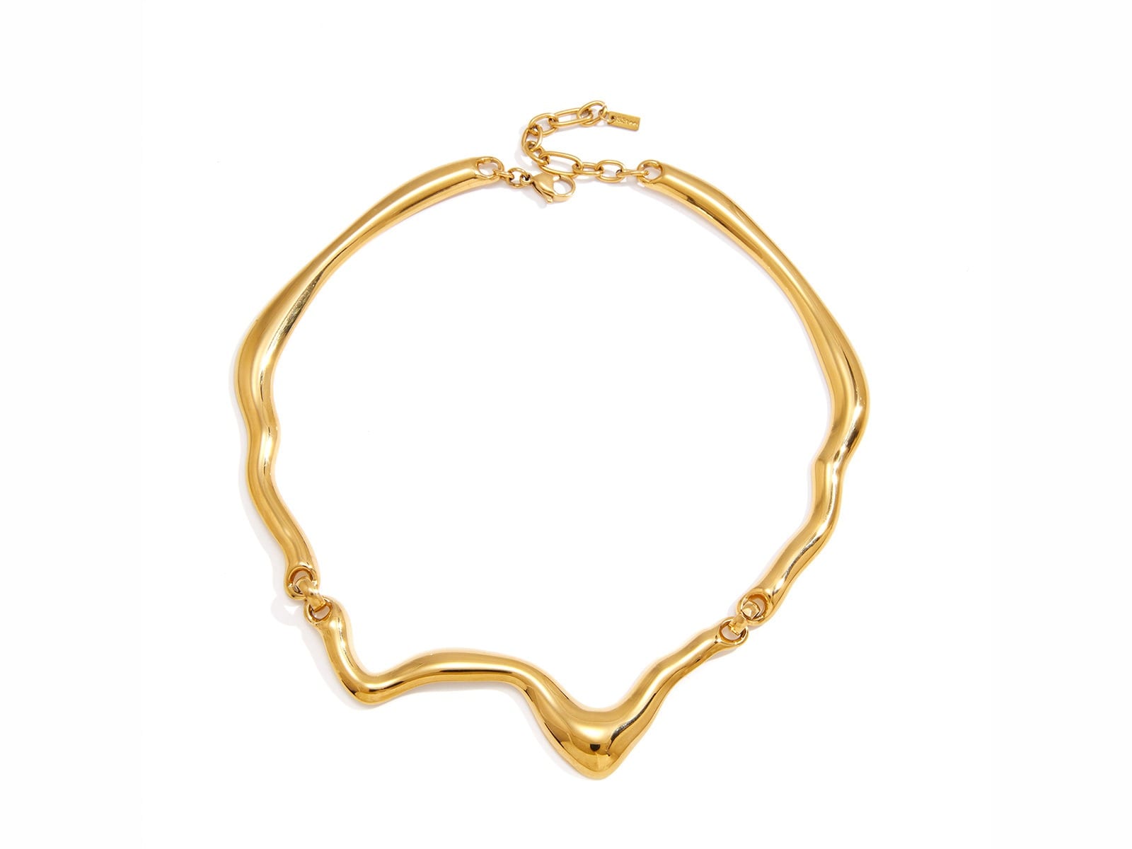 Wave Collar Necklace, Rigid