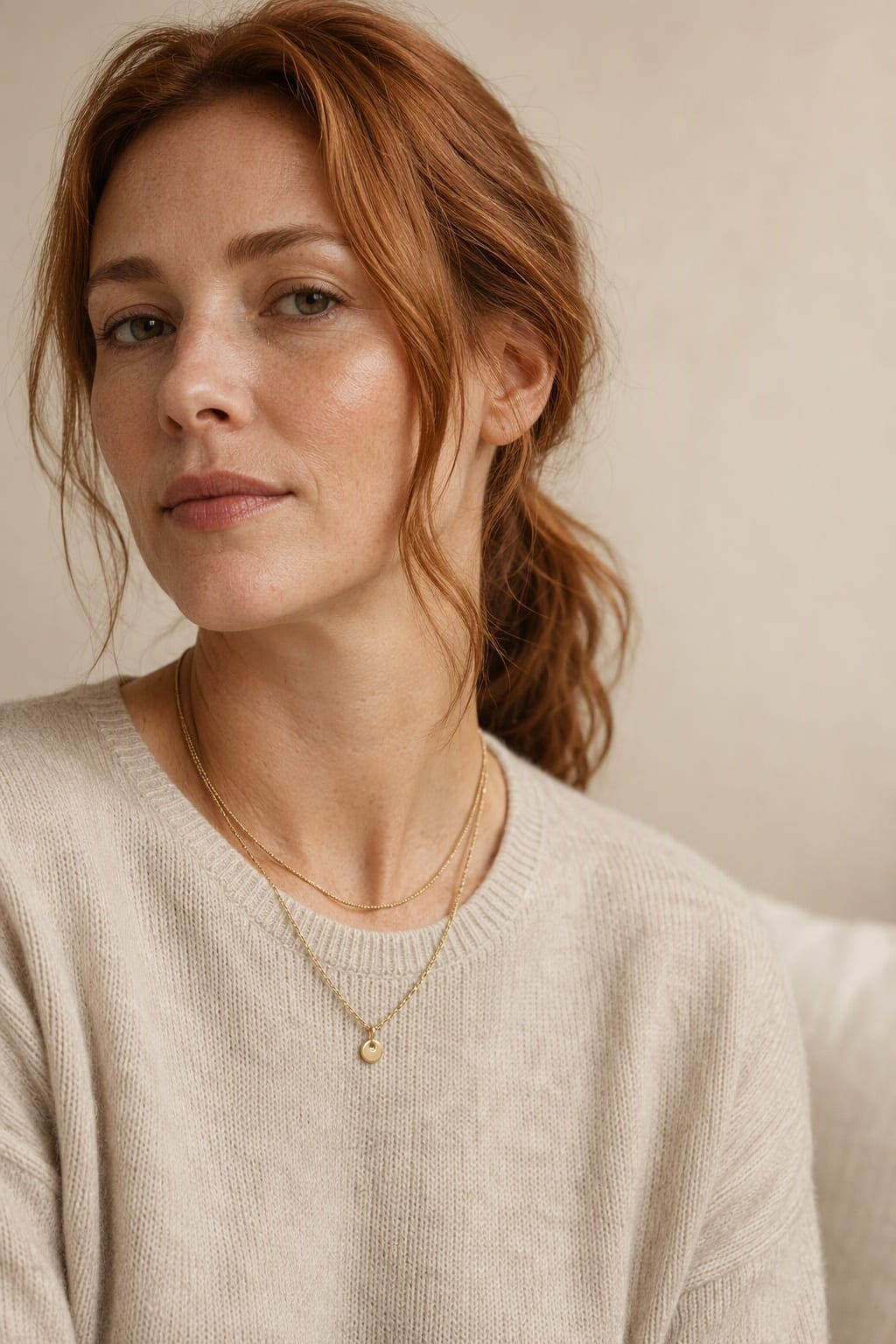 Two chains, one look on a model